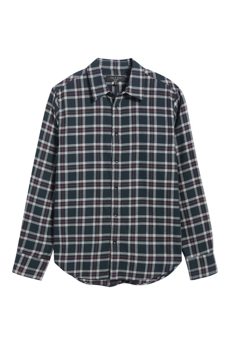 Tomlin Plaid Cotton Flannel Shirt, Main, color, SAL PLAID