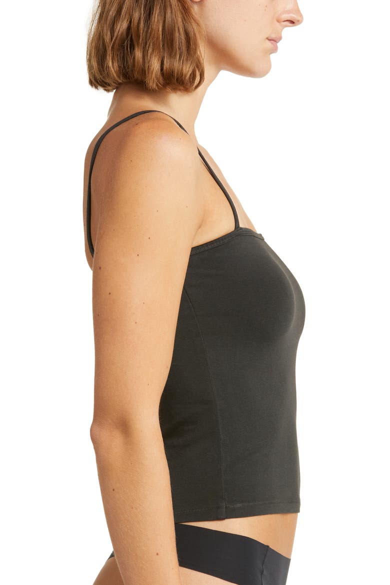 Square Neck Camisole, Alternate, color, WASHED ONYX