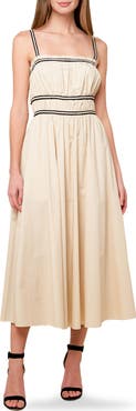 FLYING TOMATO Woven Midi Dress