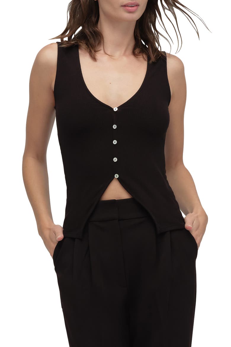 The Good Luck Rib Top, Main, color, BLACK