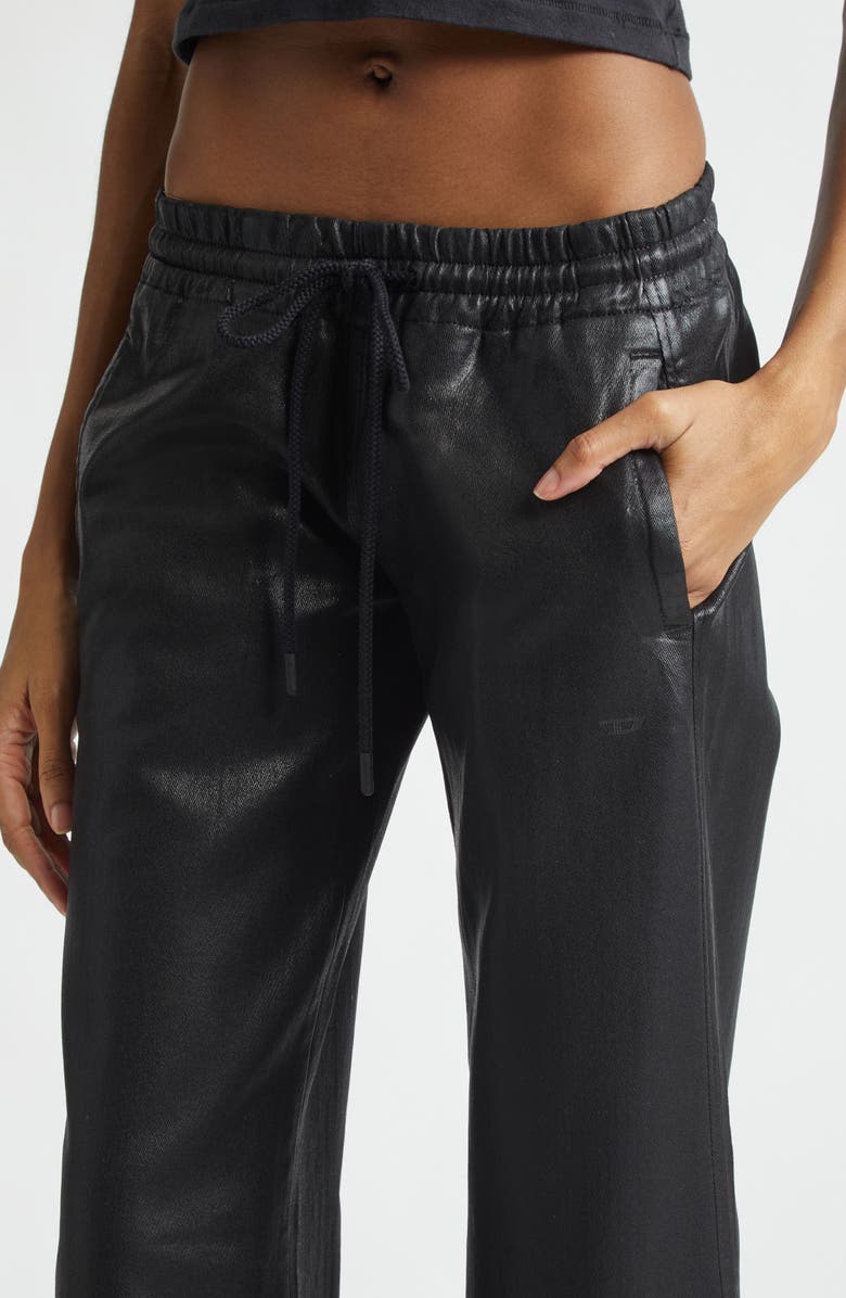 DIESEL<sup>®</sup> 2078 D-Ainty Coated Jogg Sweat Wide Leg Pants, Alternate, color, Black/ Denim