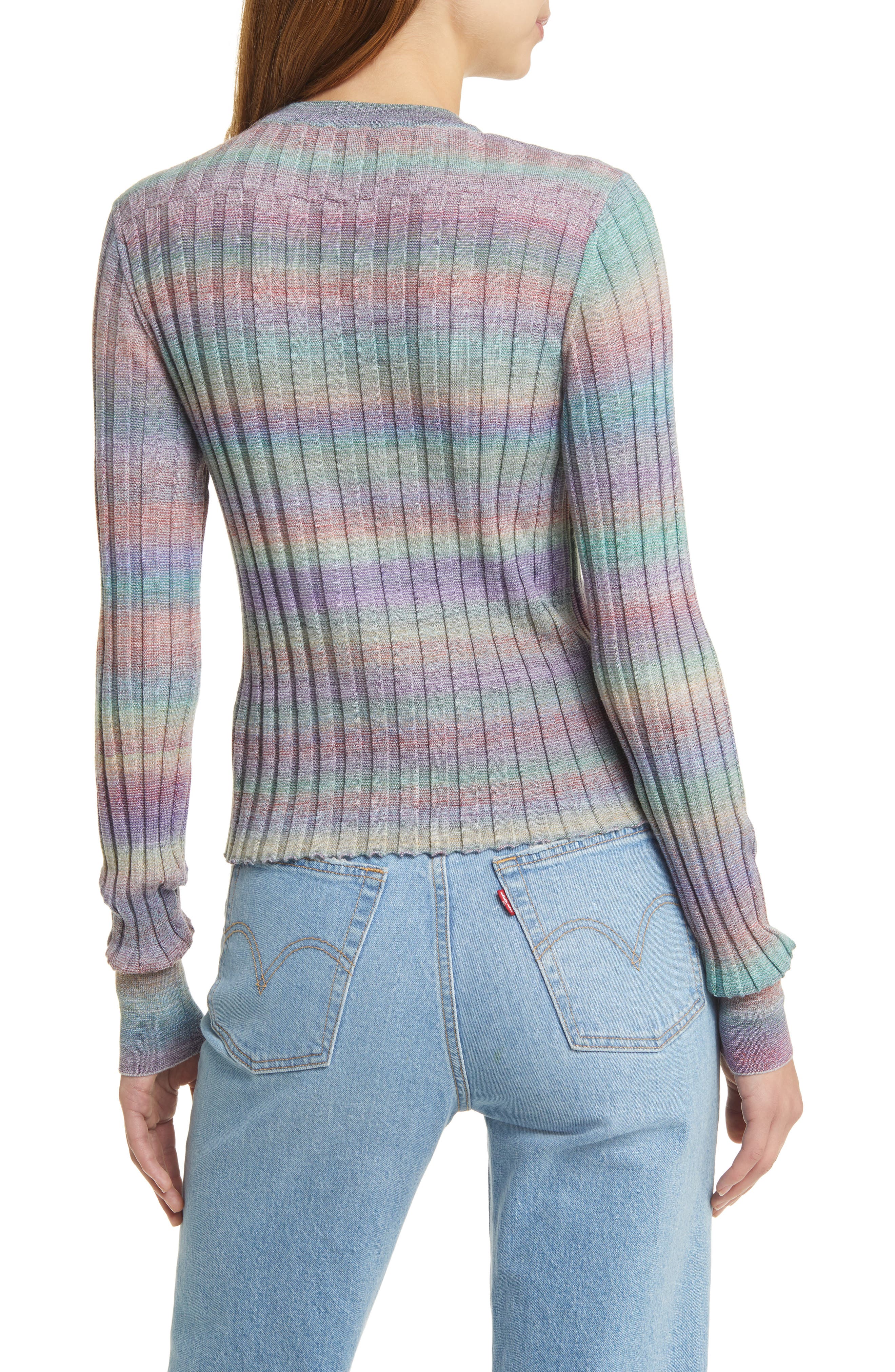 Re/Done Poor Boy Washable Wool Rib Sweater (Women) | Nordstromrack