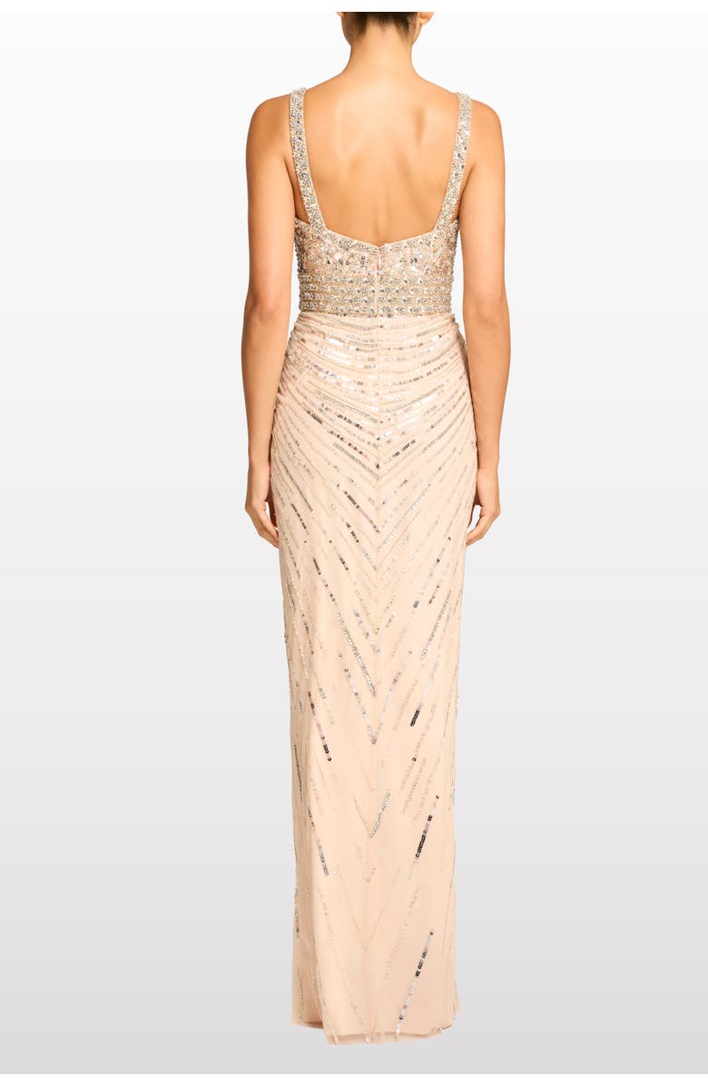 Jenny Packham Elixir Sequin-Embellished Maxi Dress, Alternate, color, Morganite