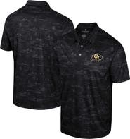 COLOSSEUM Men's Colosseum Black Colorado Buffaloes Daly Print Polo