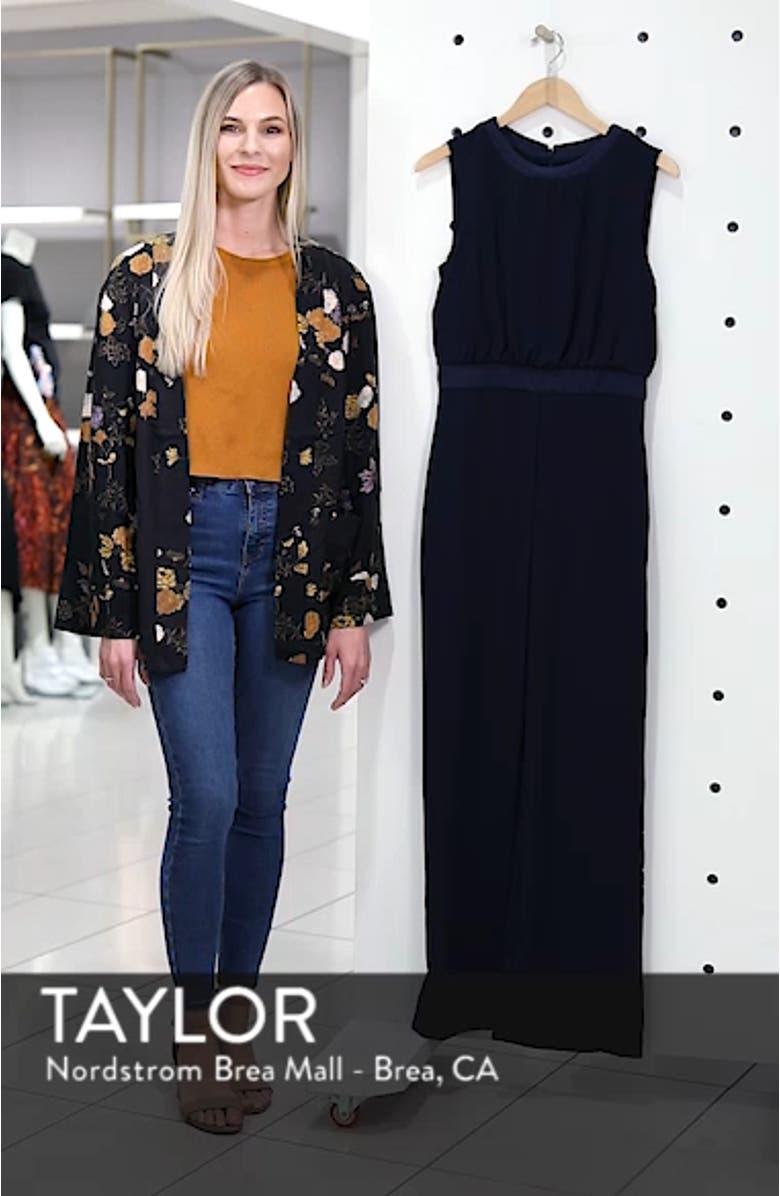 Satin Detail Crepe Jumpsuit, sales video thumbnail