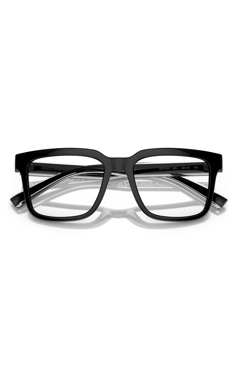 Dolce&Gabbana 50mm Square Optical Glasses, Alternate, color,