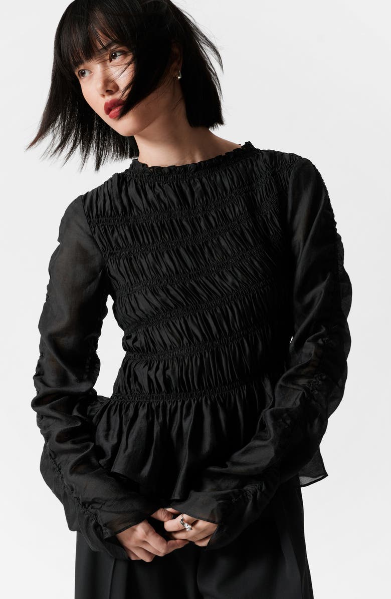 & Other Stories Smock Long Sleeve Top, Alternate, color,