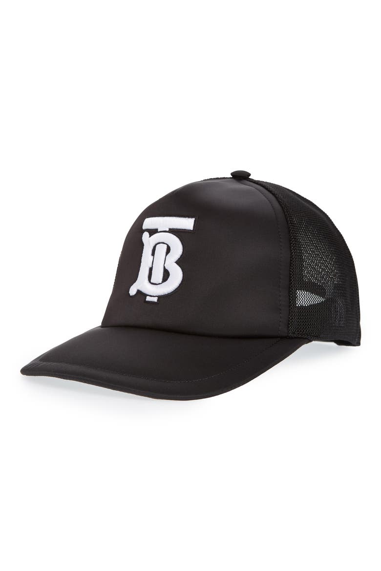 Puffer Nylon Baseball Cap, Main, color, BLACK