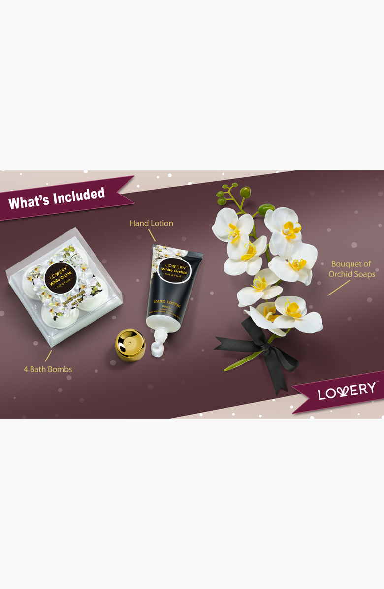 Lovery White Orchid Petals 12Pc Body Care Set, Alternate, color, NO COLOR