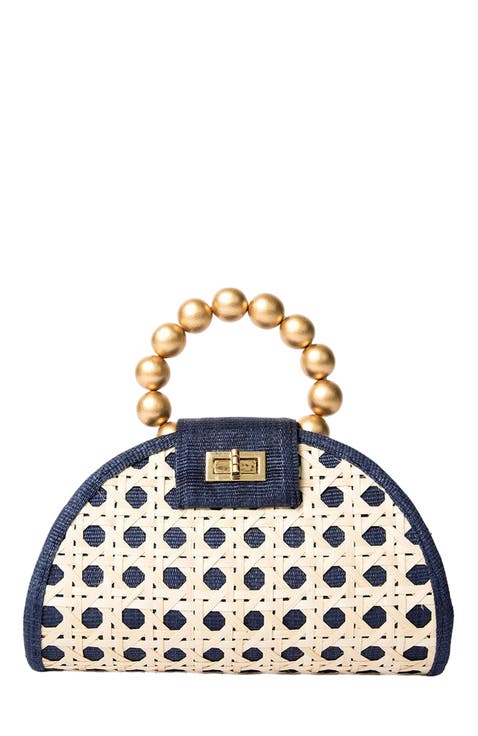 THE BELLA Rattan Woven Handbag