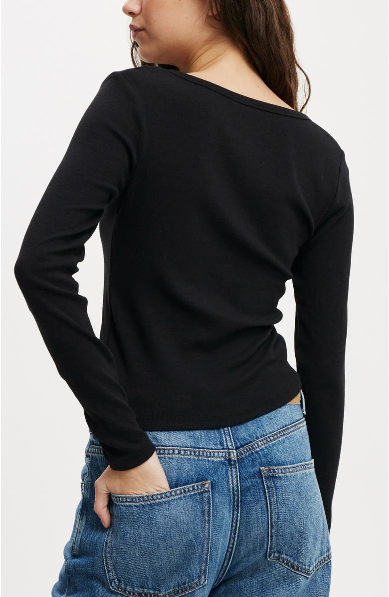 Cotton On Kelsey V Front Henley Long Sleeve, Alternate, color, 