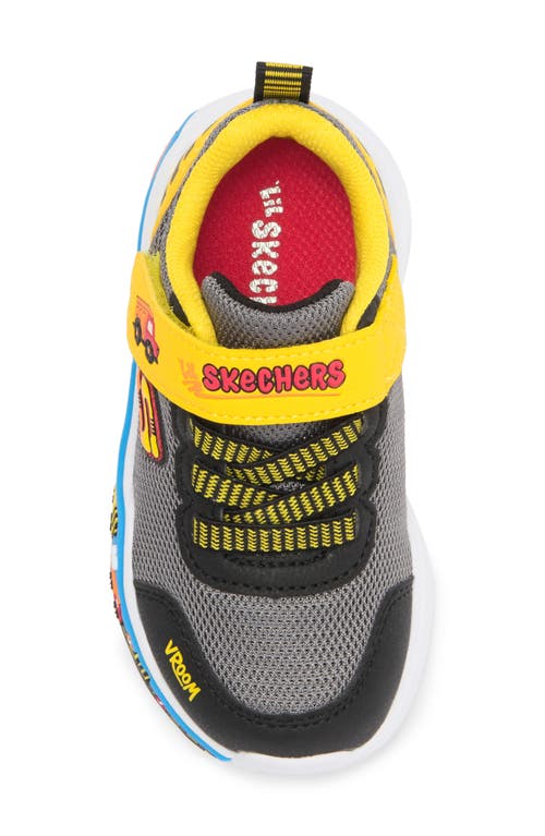 Skechers Boys Play Scene Dinosaurs In Black/yellow