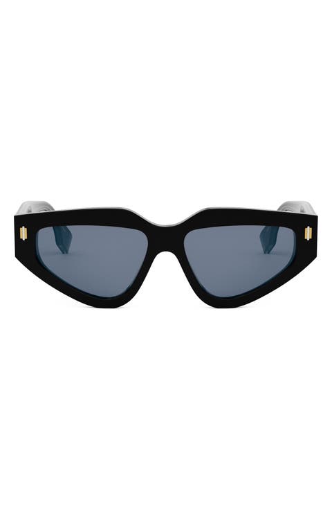 Roma 54mm Geometric Sunglasses