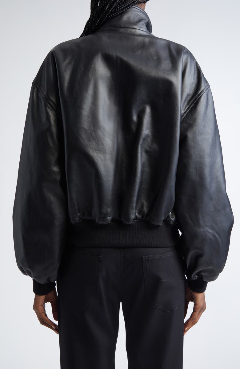 Oversize Lambskin Leather Jacket
