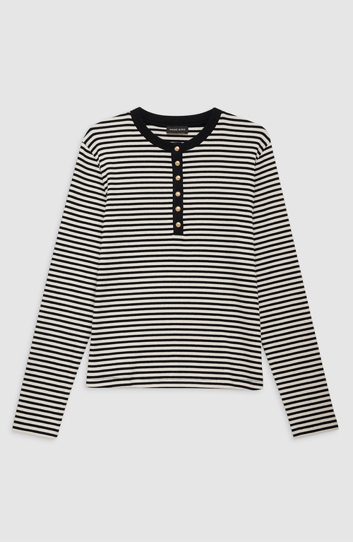 Anine Bing Alessia Long Sleeve Tee In Multi