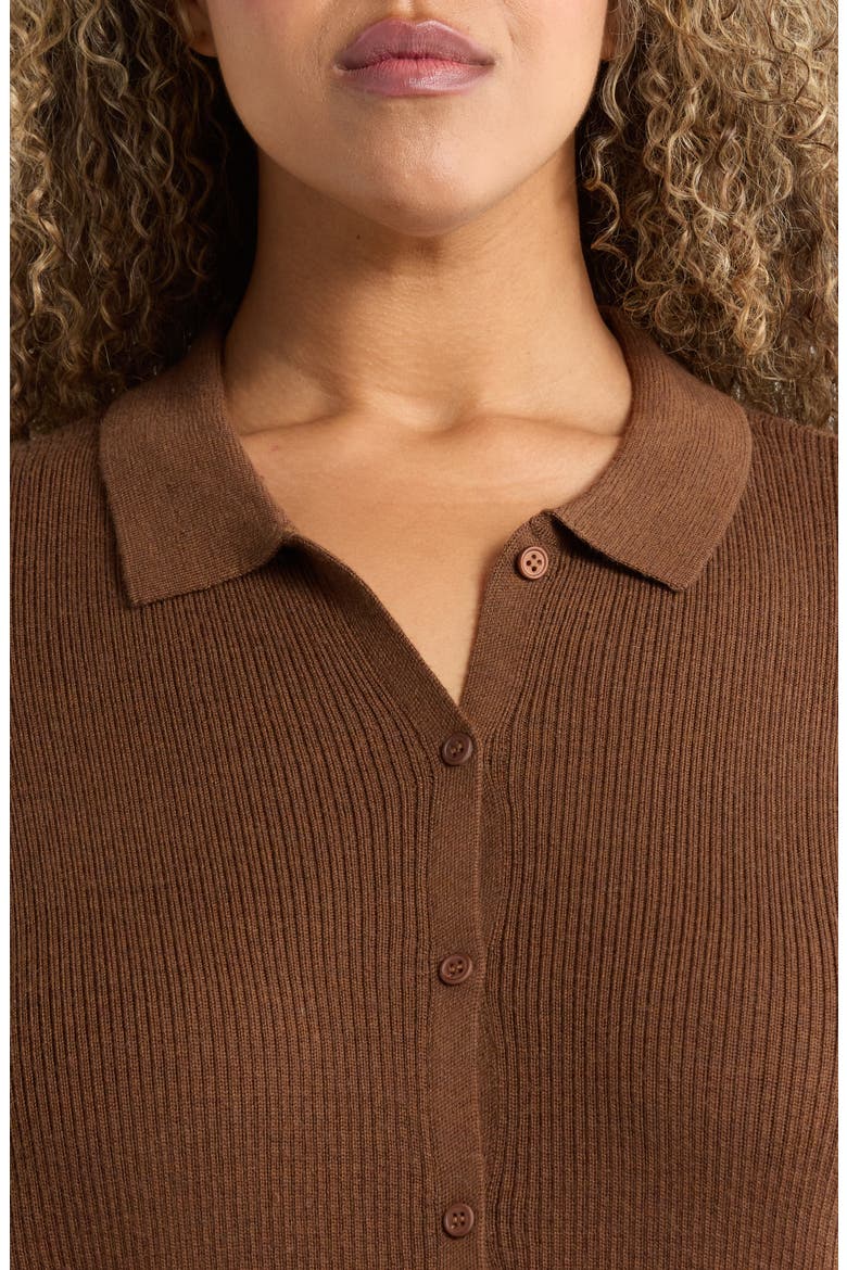 Merino Wool Cardigan, Alternate, color, MAHOGANY