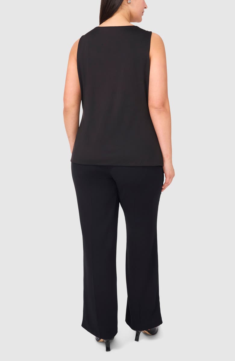 Halogen<sup>®</sup> Sleeveless Sweetheart Neck Knit Shell, Alternate, color, Rich Black
