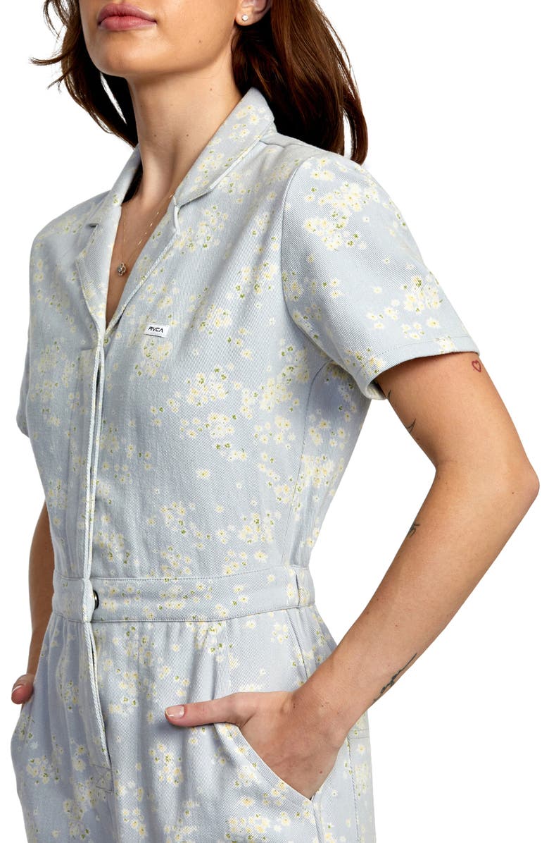 RVCA Nightshift Floral Utility Jumpsuit, Alternate, color, 