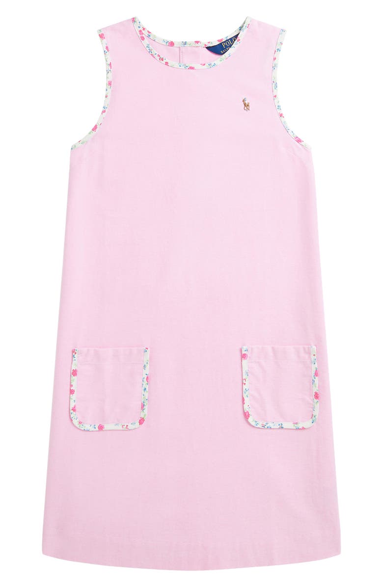 Polo Ralph Lauren Kids' Sleeveless Cotton Shift Dress, Main, color, 
