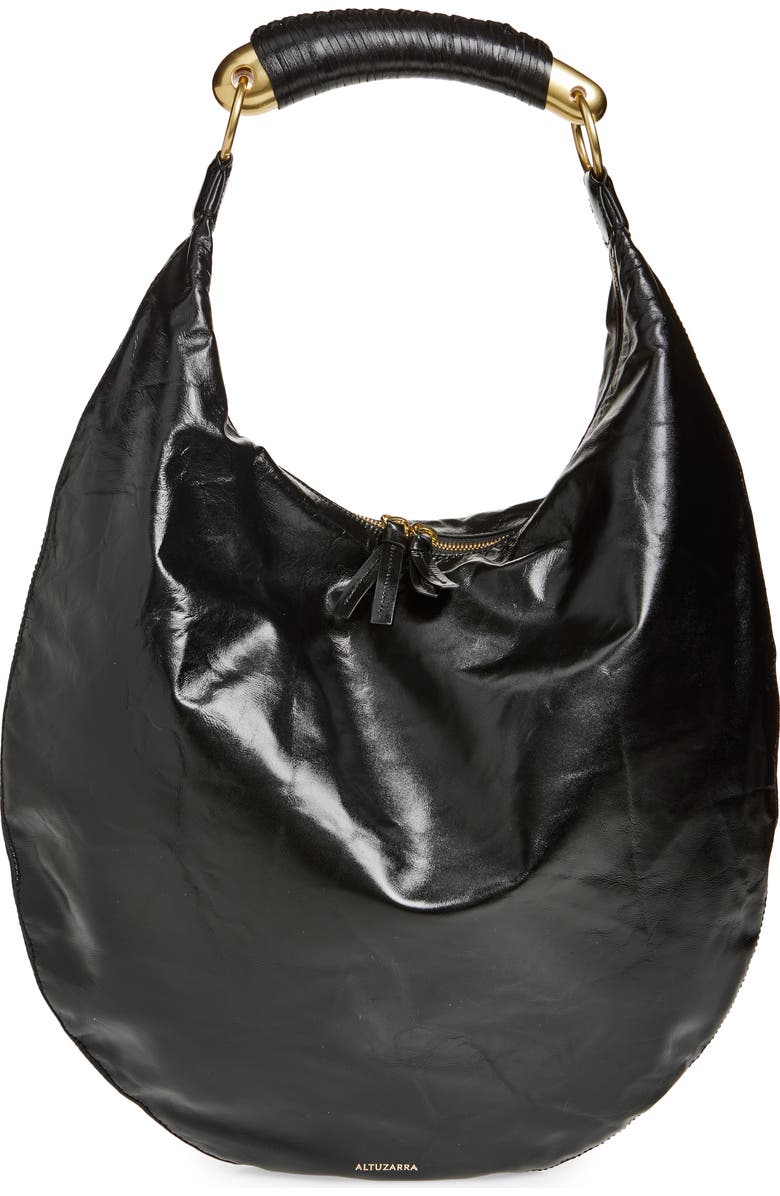 Altuzarra Athena Leather Hobo Bag, Main, color,