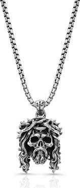 Room101 Jesus Skull Pendant Sterling Silver
