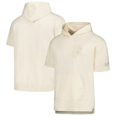 Men's Pro Standard Cream San Francisco Giants Neutral Short Sleeve Hoodie T-Shirt
