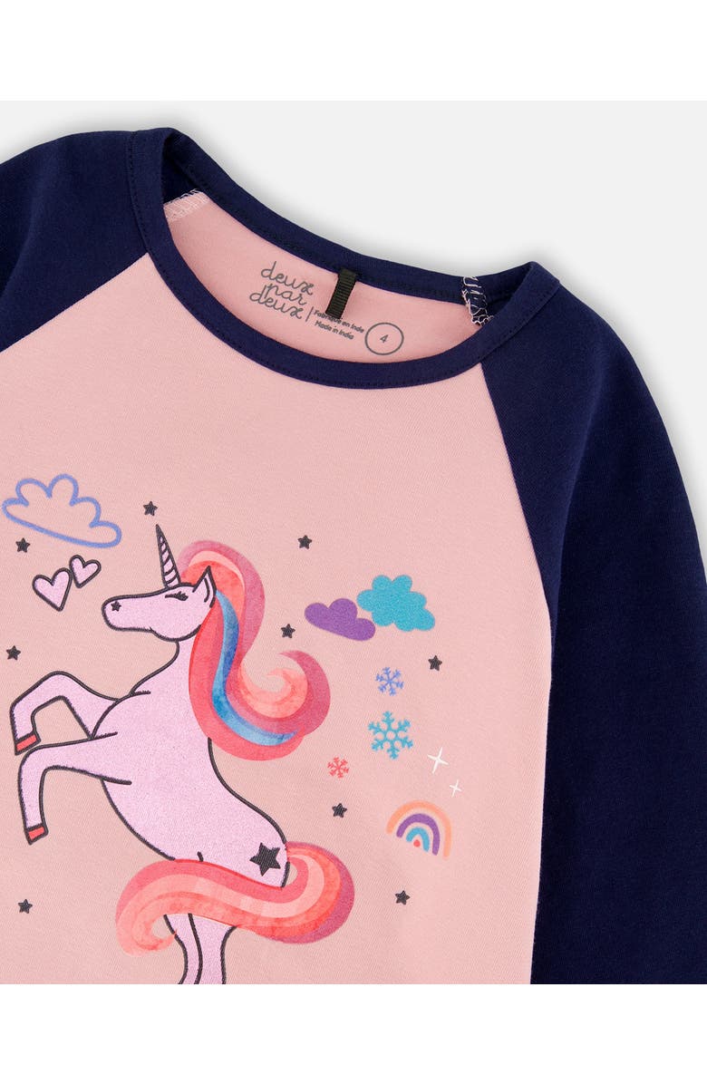 Deux par Deux Jersey Raglan Sleeve Tee, Alternate, color, Dusty Pink