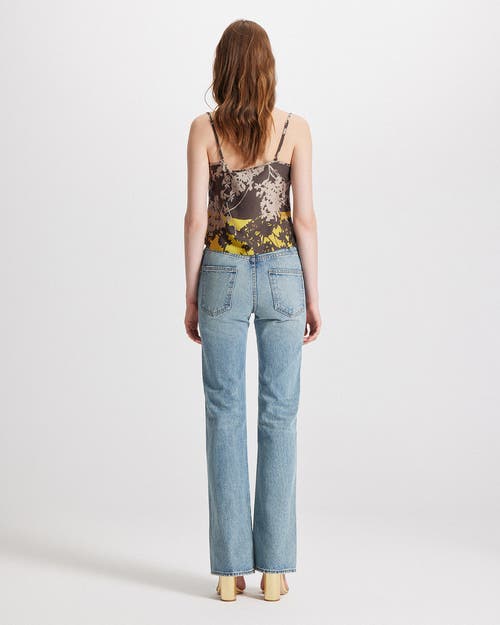 Theo The Label Hydra Printed Cowl Neck Cami In Black