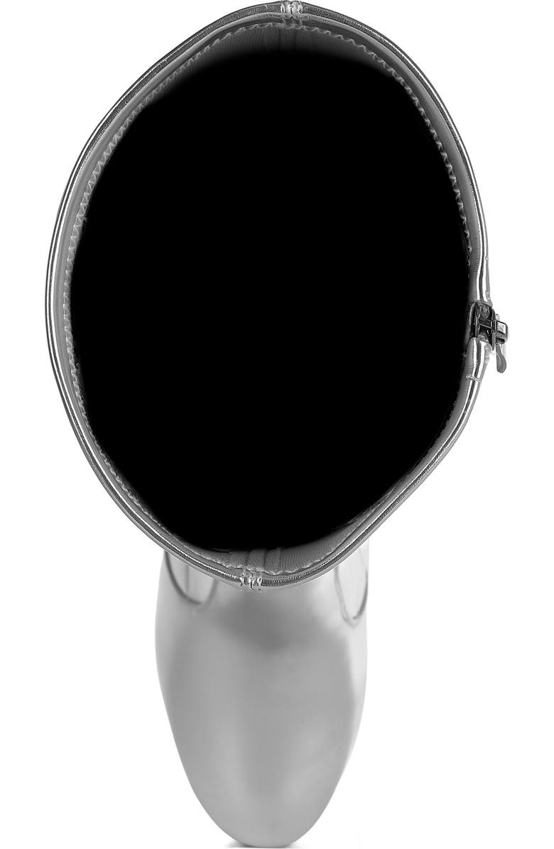 Rag & Co Halara Water Repellent Knee High Boot, Alternate, color, Silver