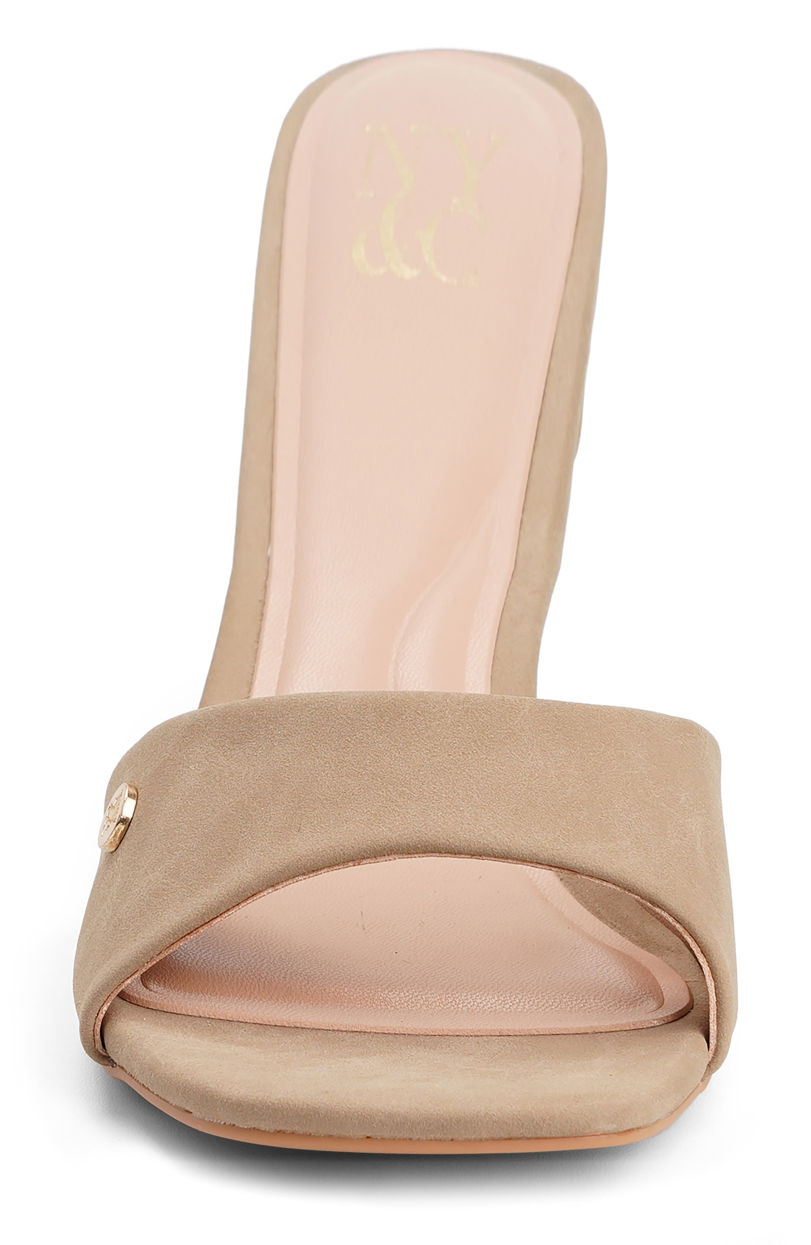 Gaia Kitten Heel Sandal, Alternate, color, TAUPE
