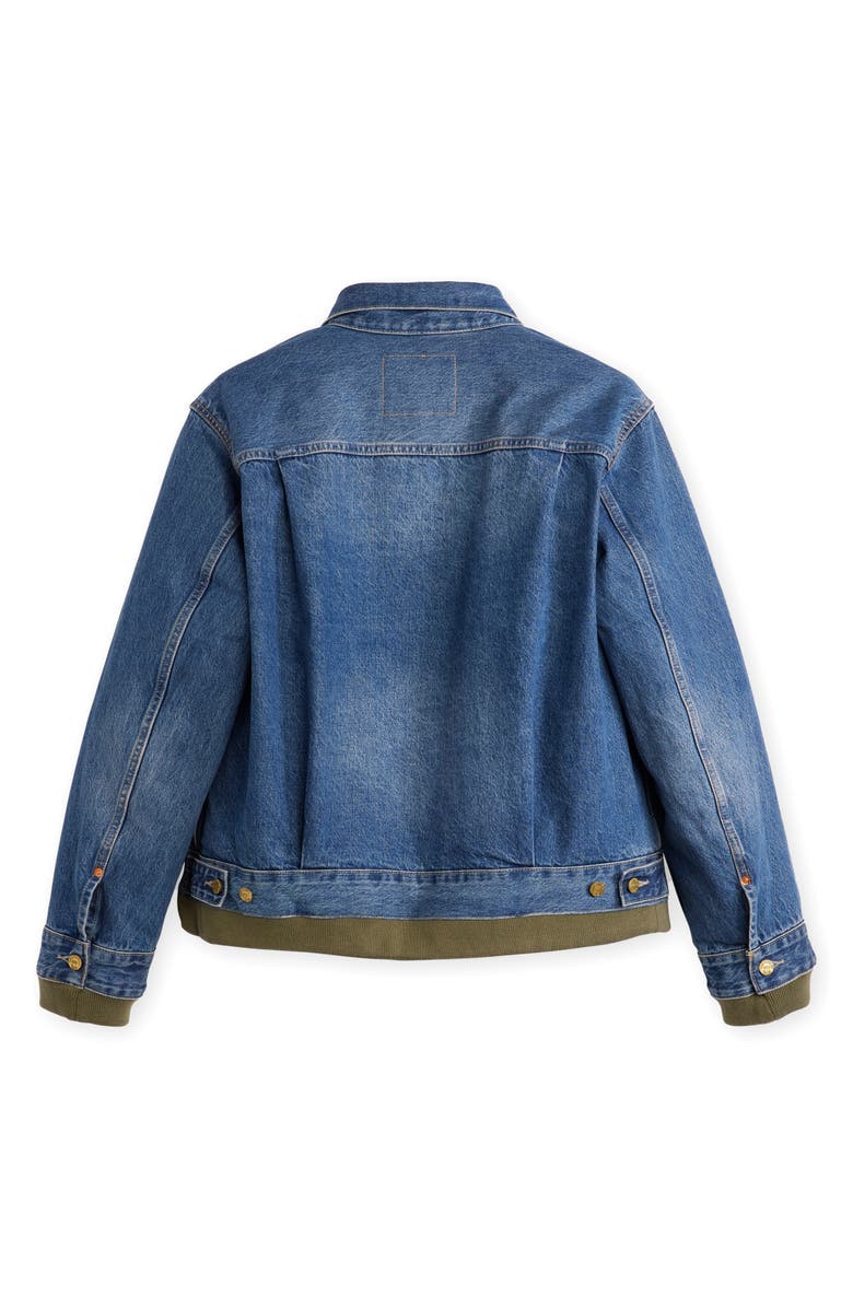 Sacai Gender Inclusive Levi's<sup>®</sup> Denim x Nylon Twill Reversible Jacket, Alternate, color, 