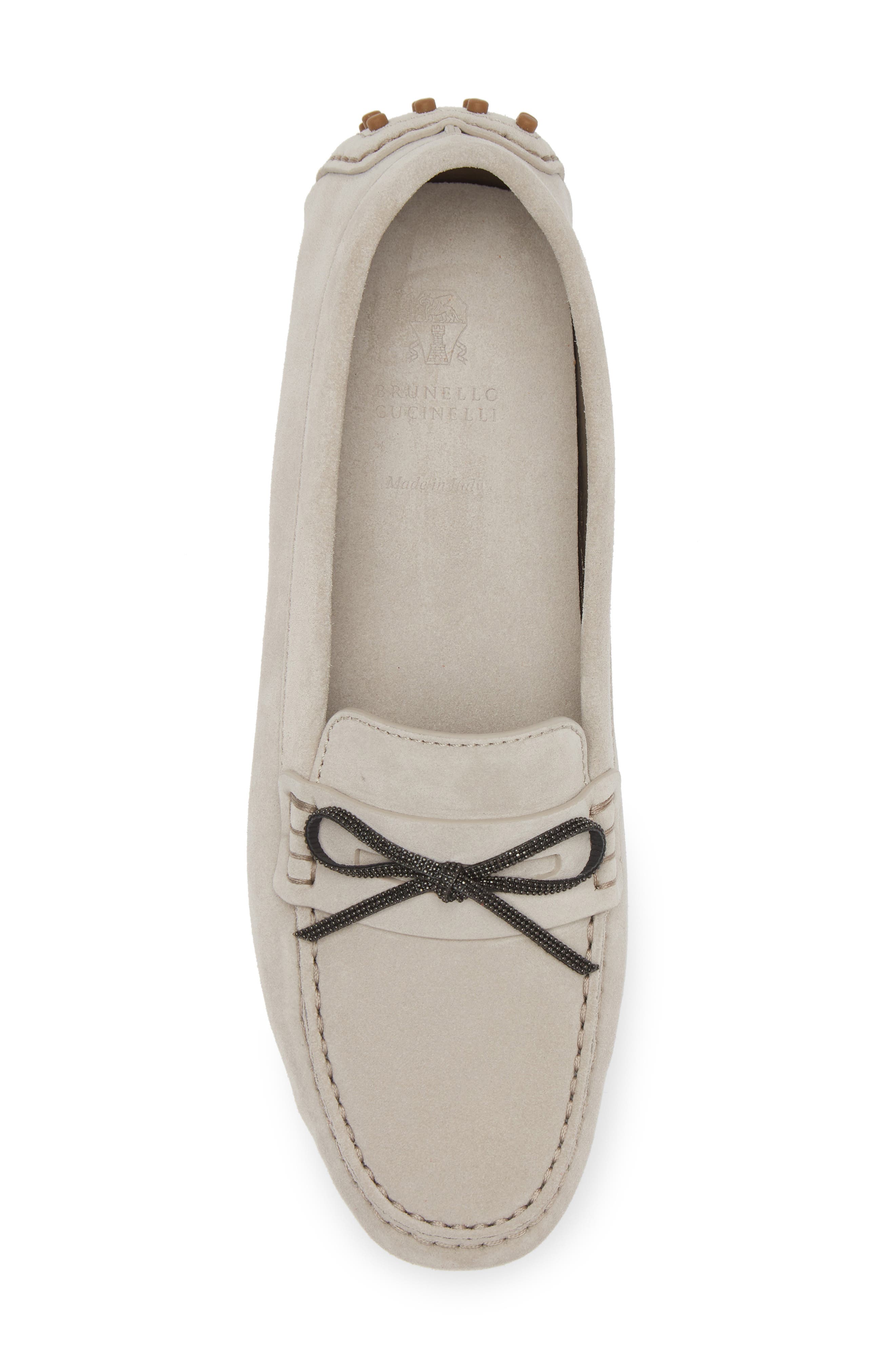 Brunello Cucinelli Suede Driving Shoe, Alternate, color, 