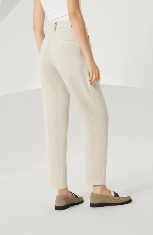 Shop Brunello Cucinelli Slouchy Trousers In Beige