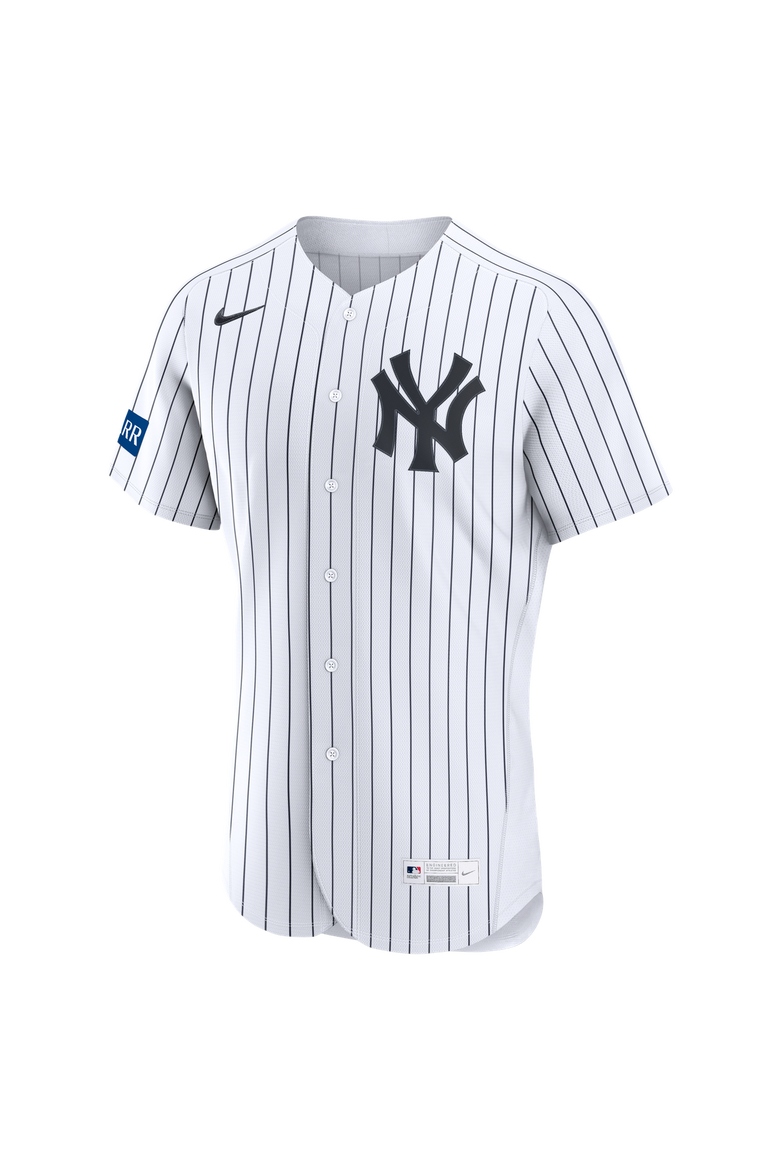 Men's Nike White New York Yankees Home Sponsor Patch Authentic Jersey, Alternate, color, White
