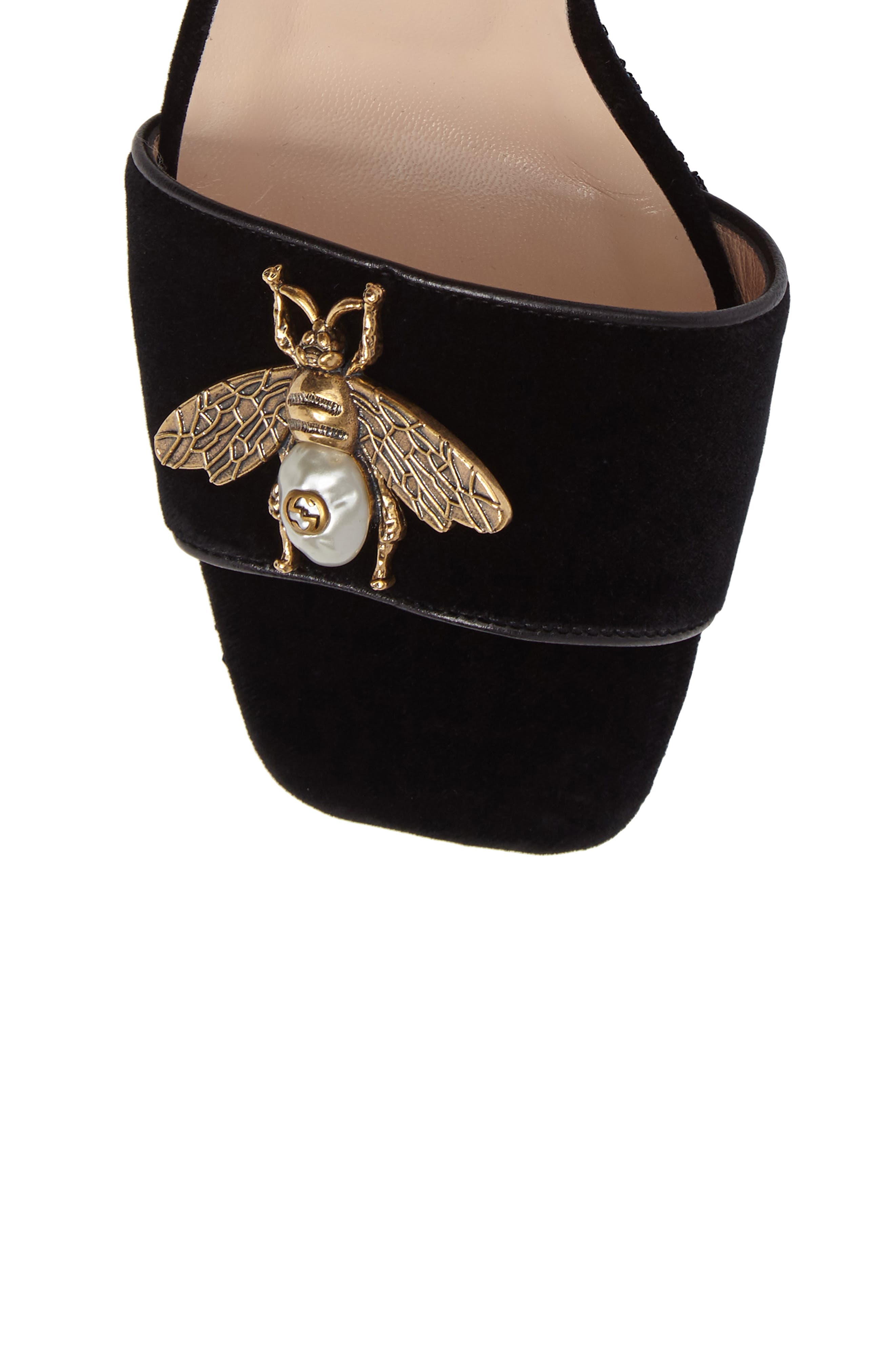 Gucci Soko Glitter Bee Platform Sandal, Alternate, color, 