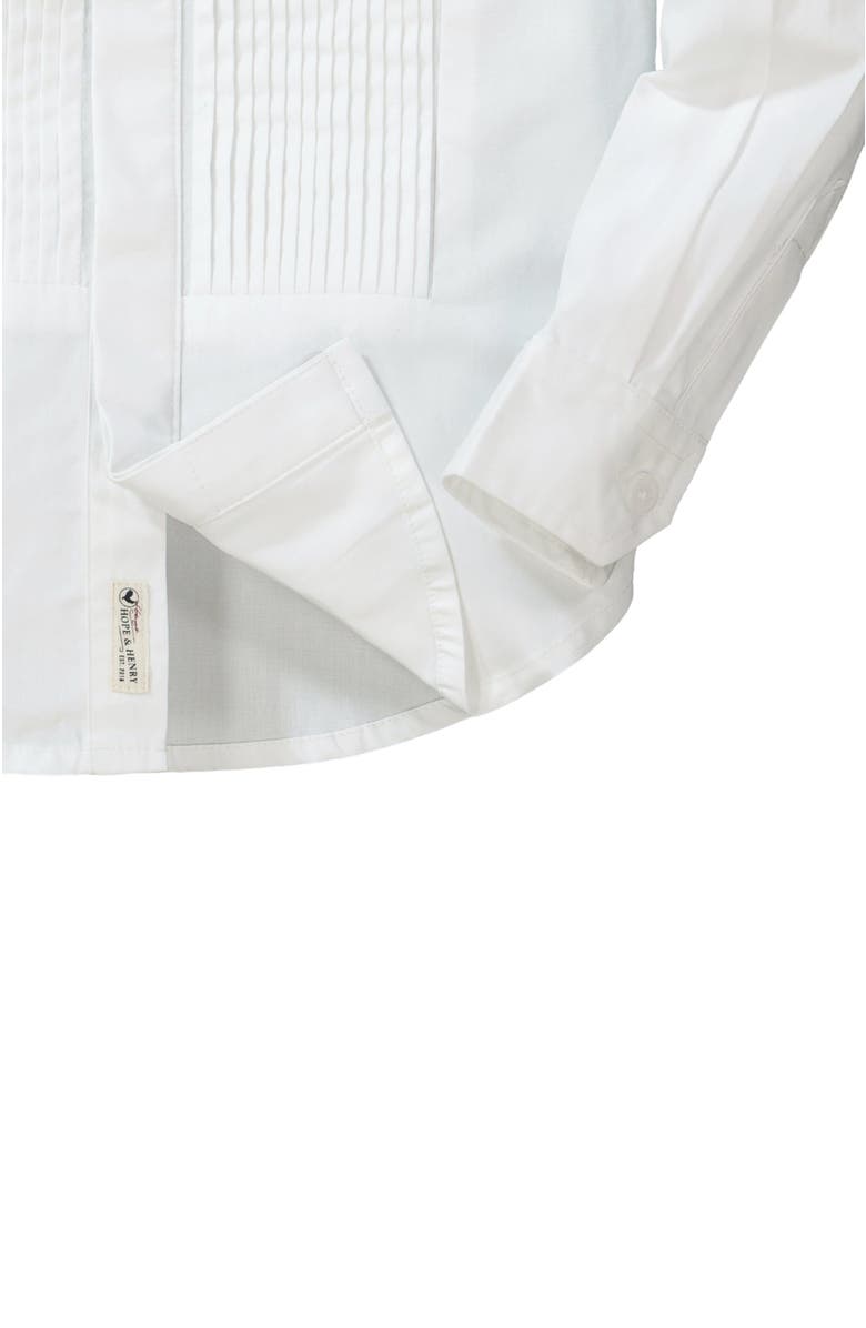 Hope & Henry Baby Boys' Tuxedo Button Down Shirt, Infant, Alternate, color, 