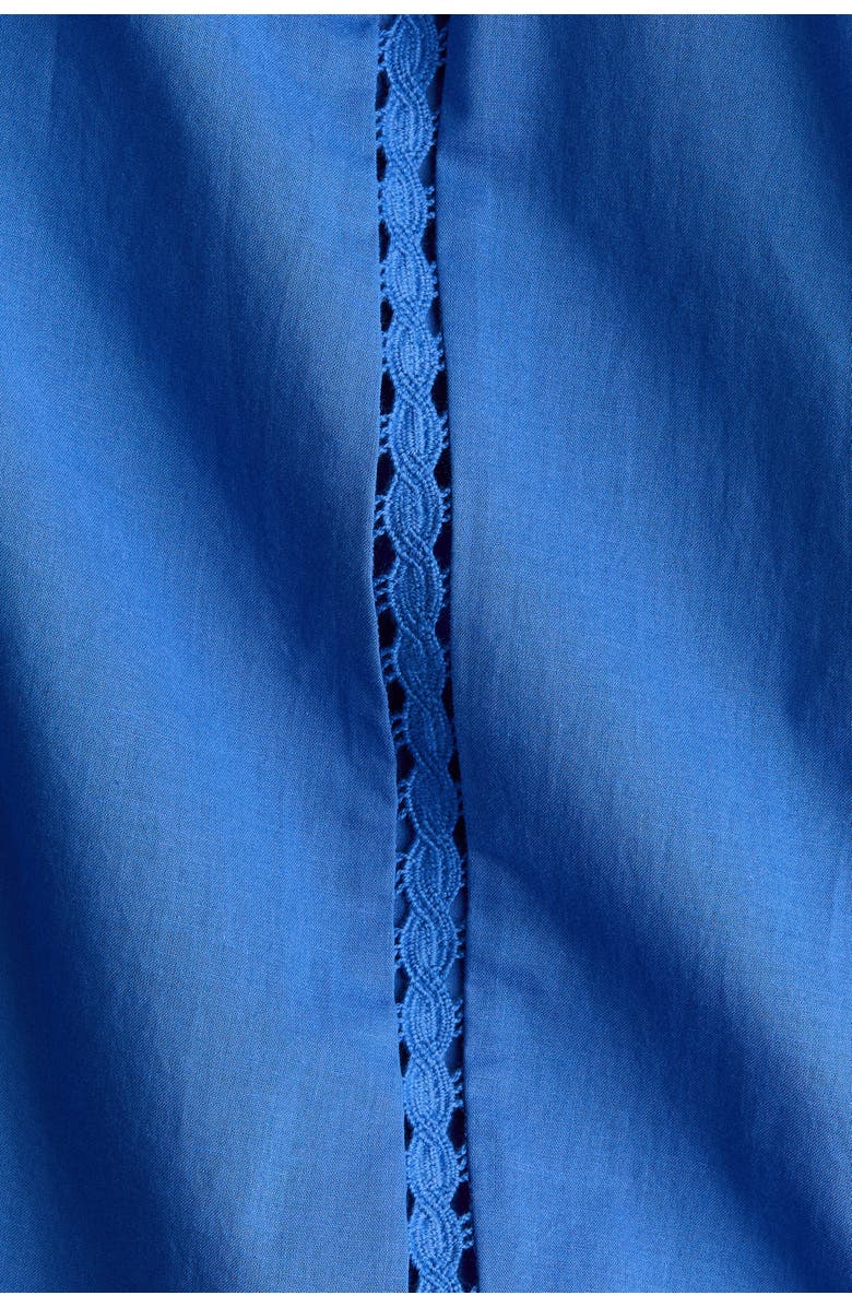 H&M Lace-inset Cotton Dress, Alternate, color, Blue