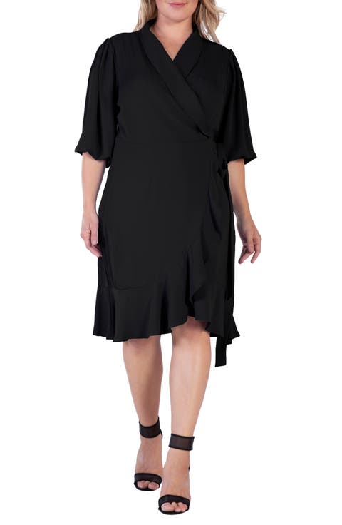 Kylie Ruffle Wrap Dress