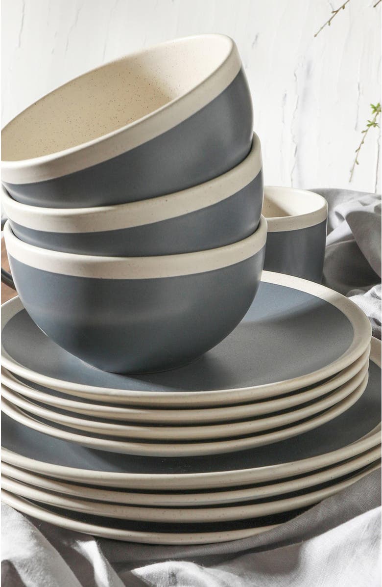 Stone Lain Serenity Stoneware 16-Piece Dinnerware Set, Alternate, color, 