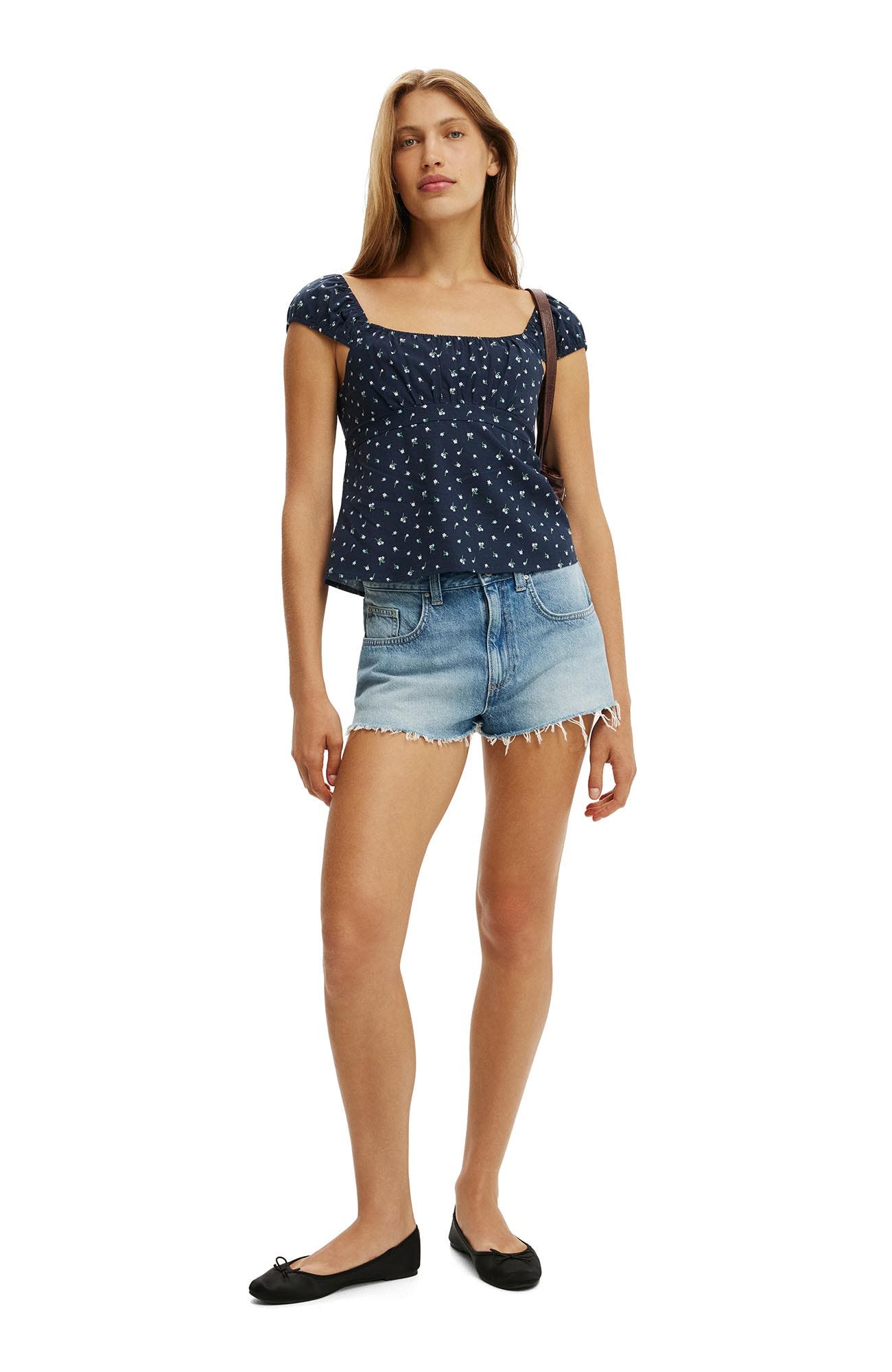 Women's Tie Back Babydoll Top - image 2