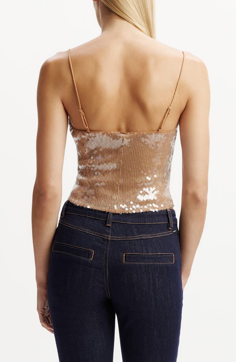 Bardot Ramira Sequin Camisole, Alternate, color, 