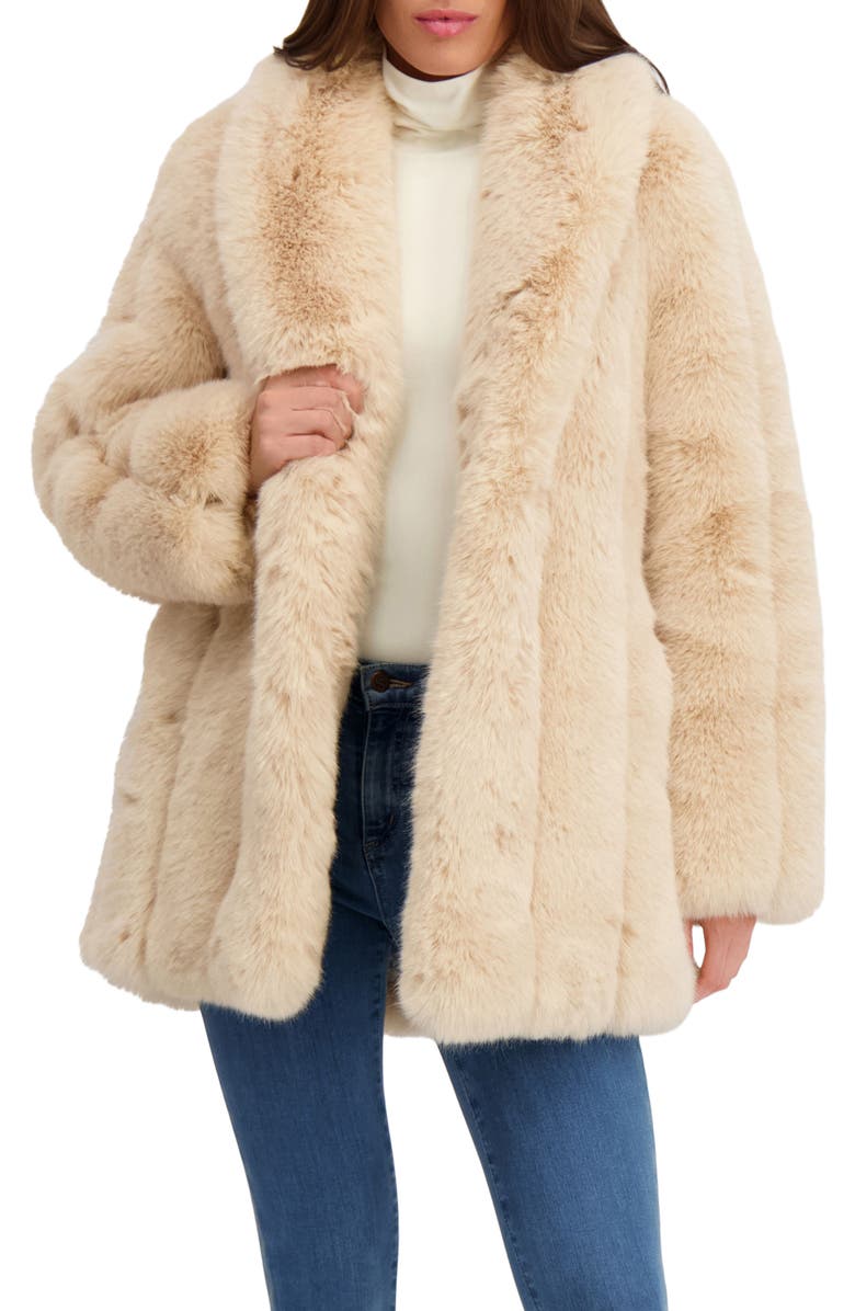 Lyla Grant Fur-Free Fox (Faux Fur) Stroller, Alternate, color, Beige