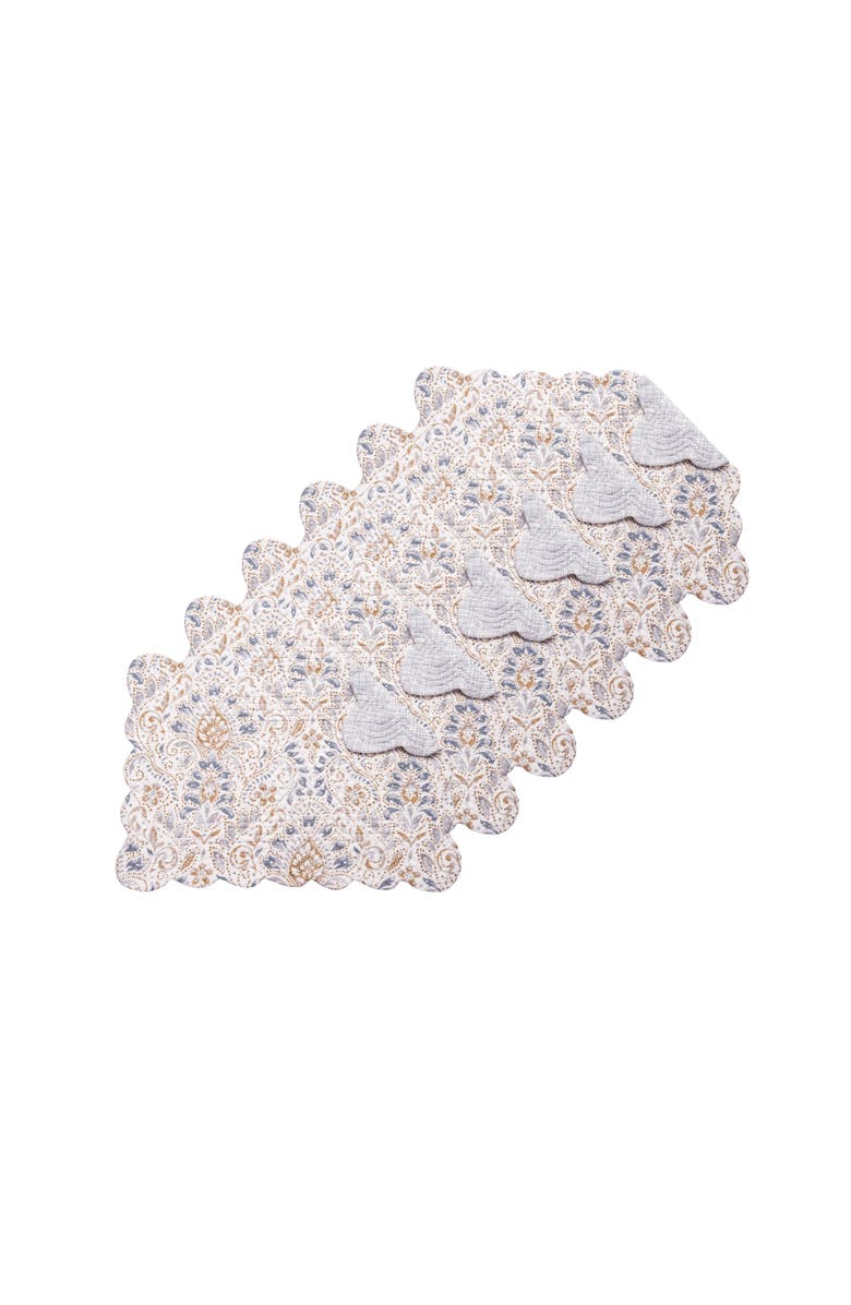 C&F Home Selma Placemats Set of 6, 13" x 19", Main, color, Yellow