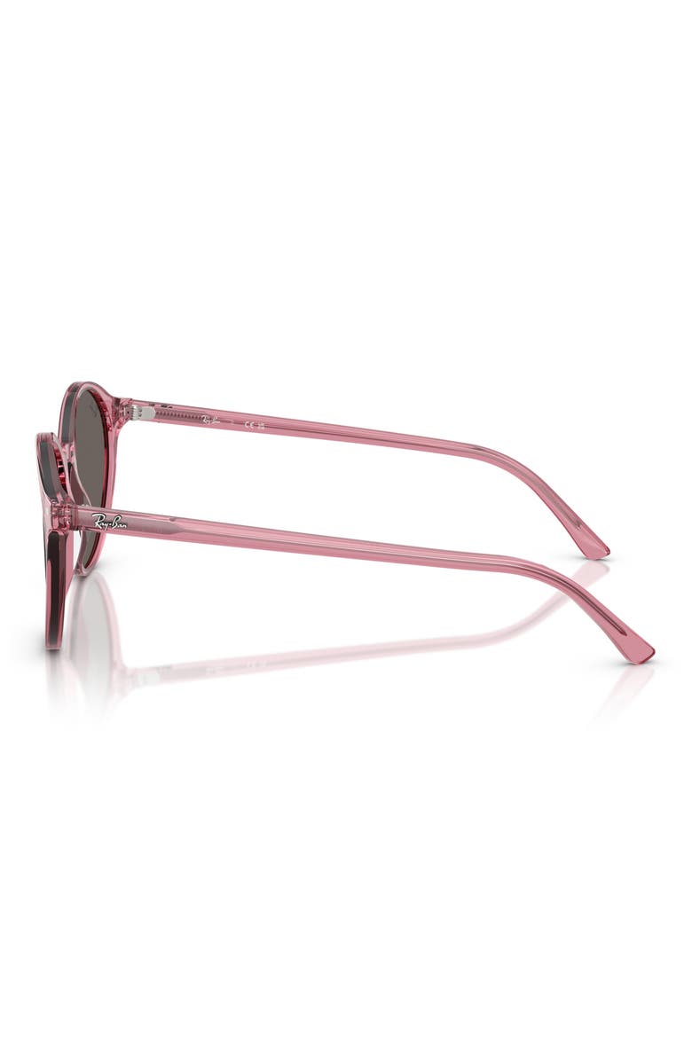 Bernard 53mm Phantos Sunglasses, Alternate, color, TRANSPARENT PINK/ DARK GREY