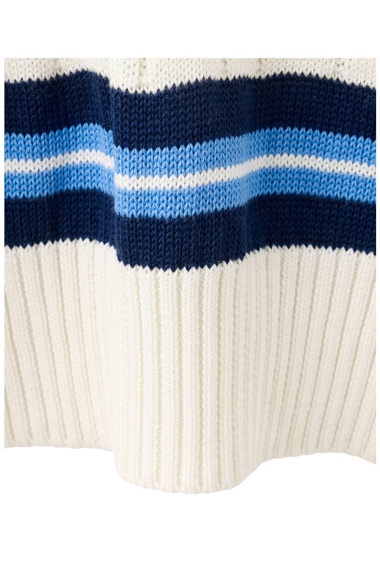 Cable Stitch V-Neck Sweater, Alternate, color, ECRU