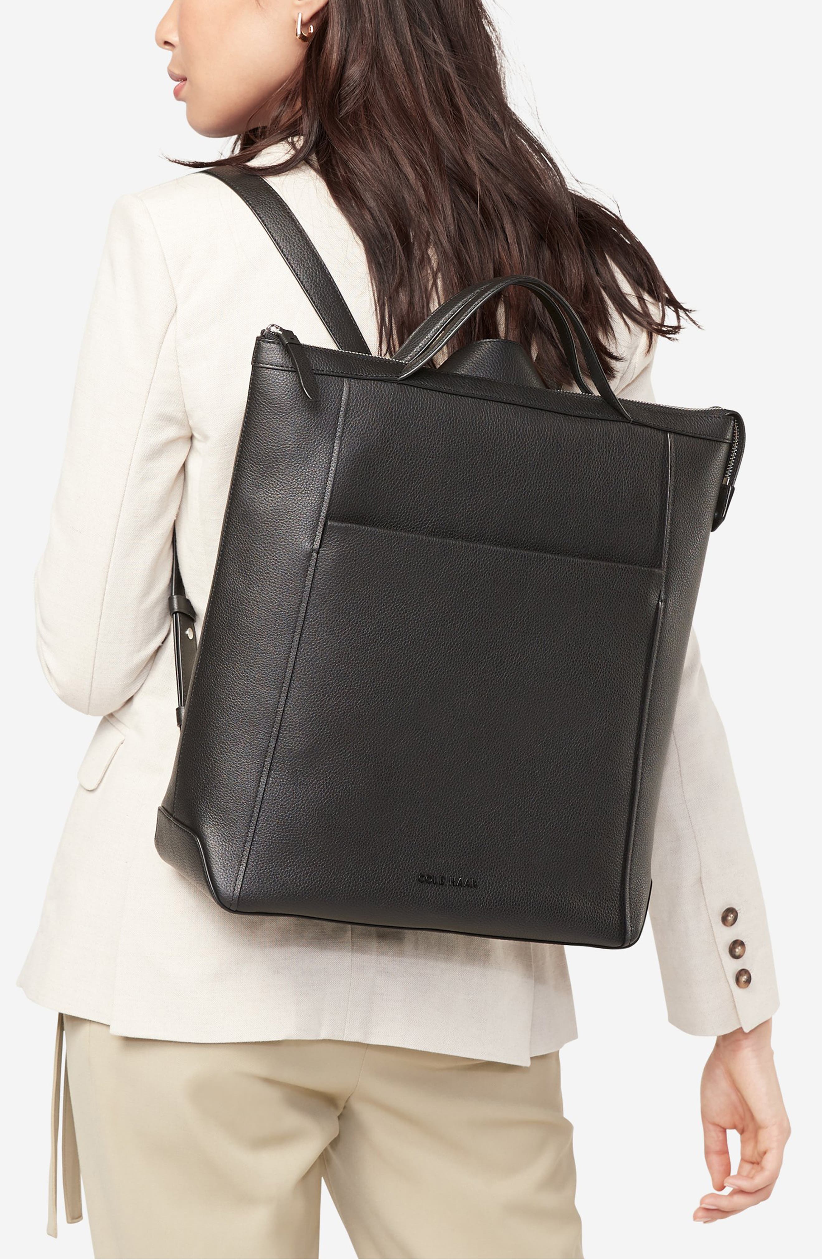 Cole Haan Grand Ambition Leather Convertible Backpack, Alternate, color, 