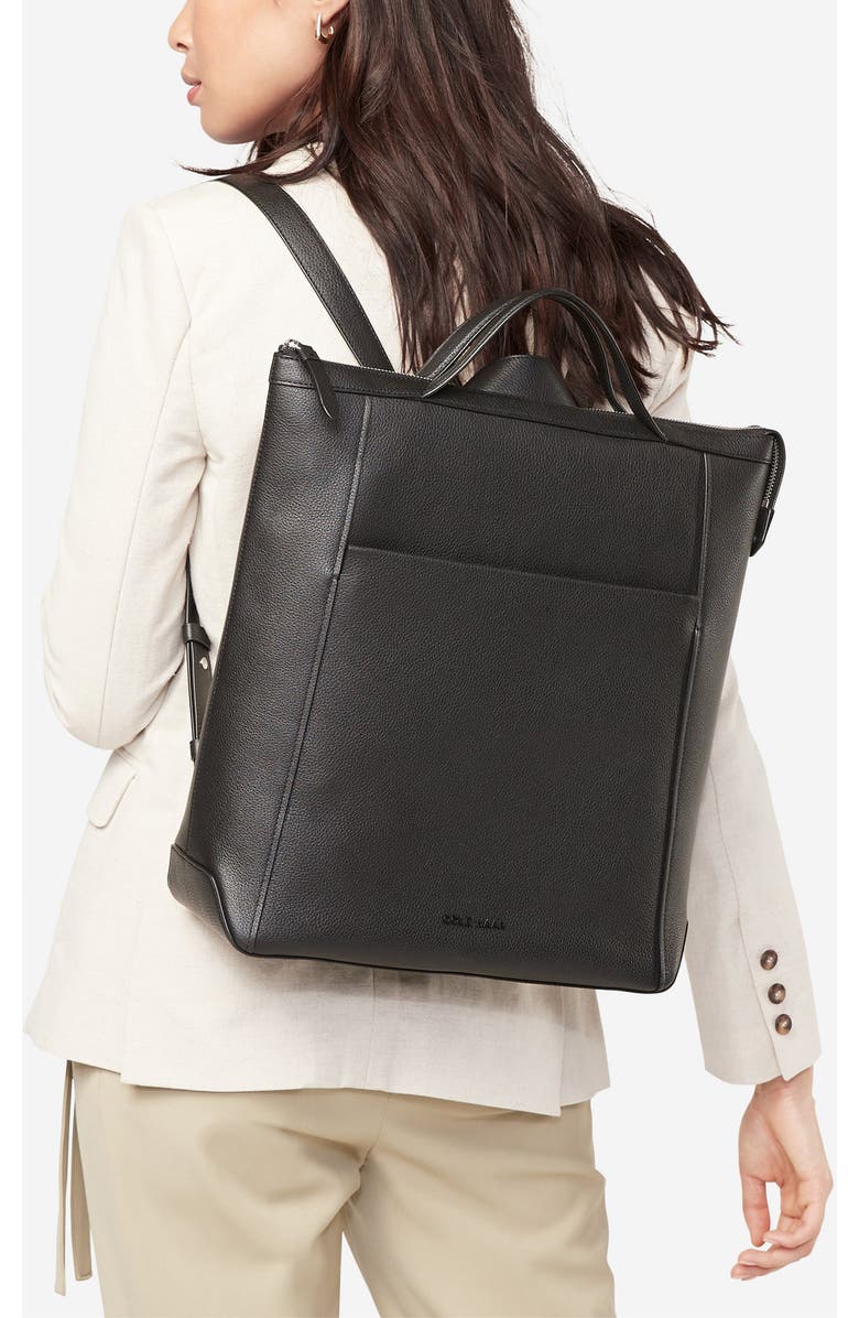 Cole Haan Grand Ambition Leather Convertible Backpack, Alternate, color,