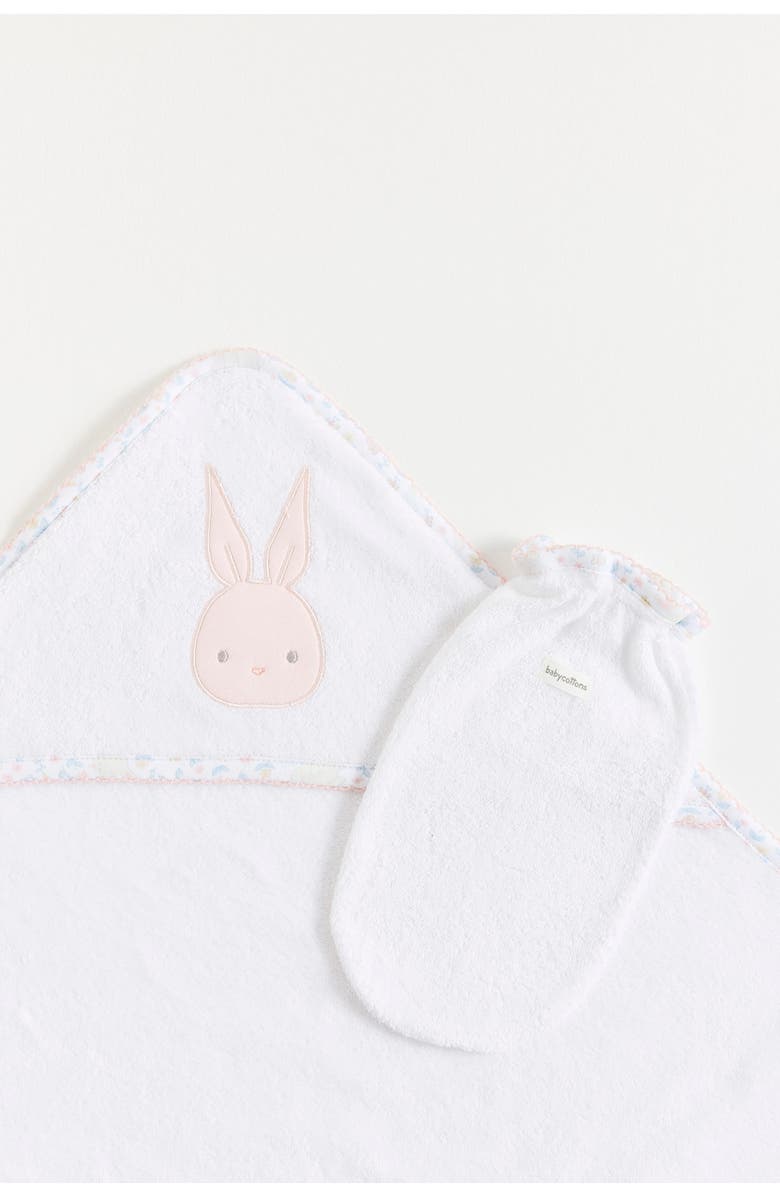 Babycottons Caramel Small Hooded Towel, Alternate, color, Full-Print