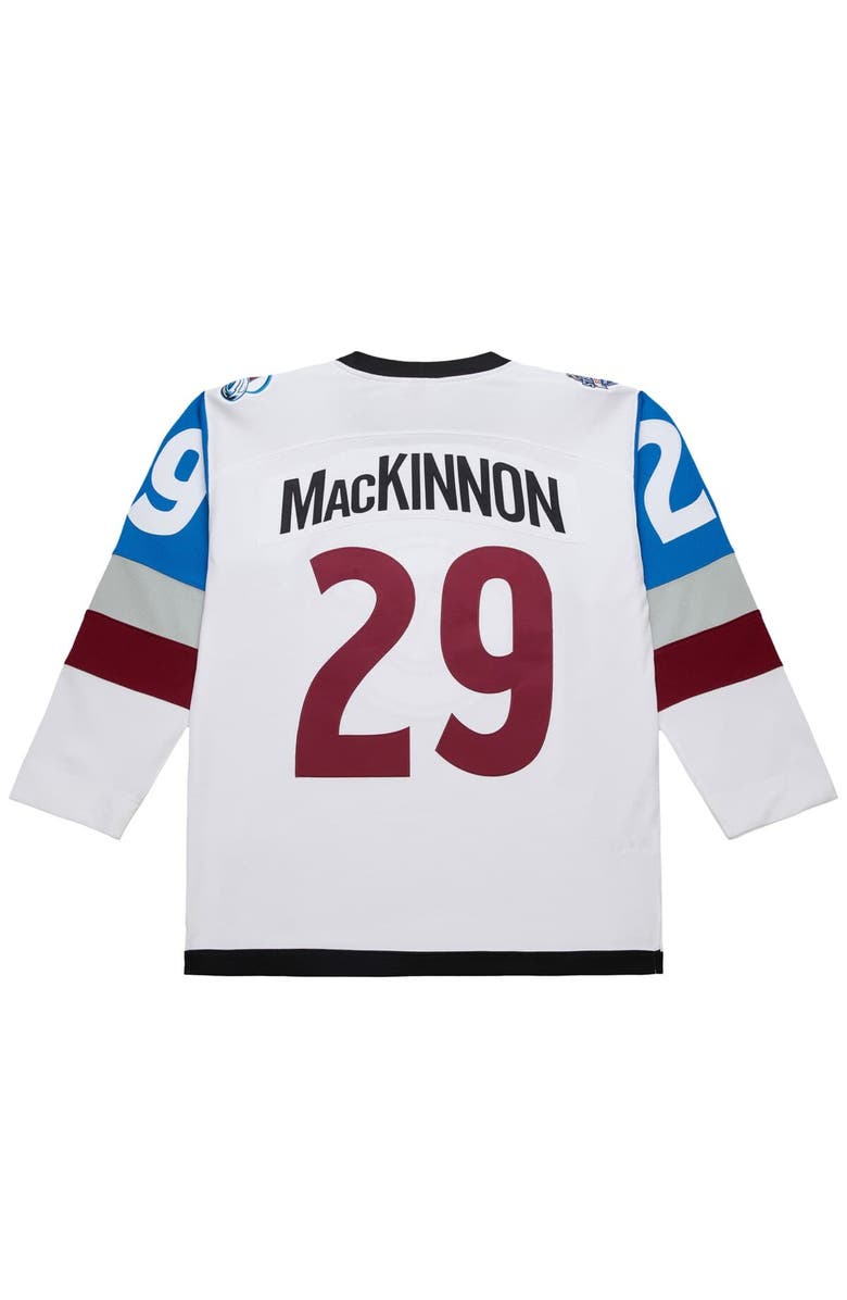Mitchell & Ness Men's Nathan MacKinnon White Colorado Avalanche 2016-17 Power Play Jersey, Alternate, color, 