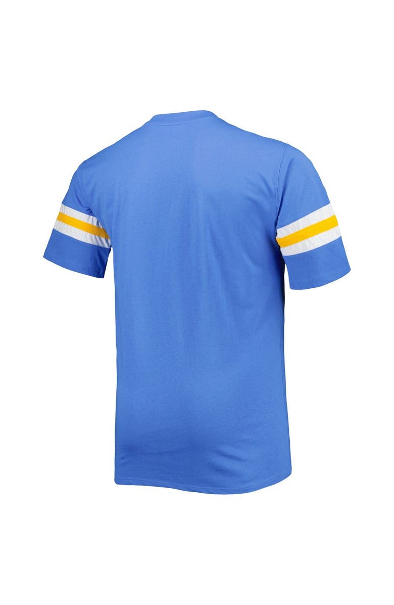 PROFILE Men's Powder Blue Los Angeles Chargers Big & Tall Arm Stripe T-Shirt, Alternate, color, Powder Blue